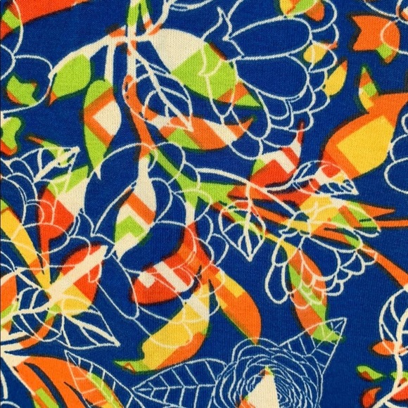 NWT Lularoe Julia Blue Print Day Dress 3XL - Picture 5 of 8